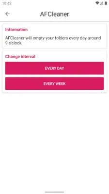 Auto Folder Cleaner android App screenshot 2