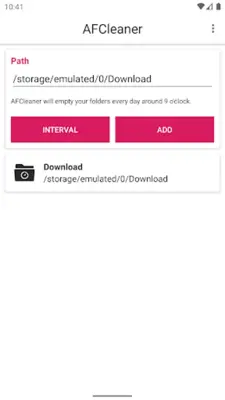 Auto Folder Cleaner android App screenshot 3